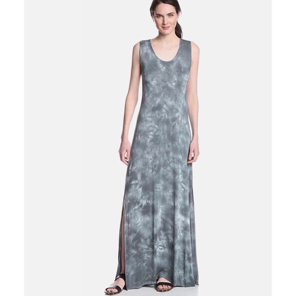 NWT Chaser Beaded Tie-Dye Maxi Dress – Blue/Gray/Green/White – Women’s Small - Picture 2 of 8